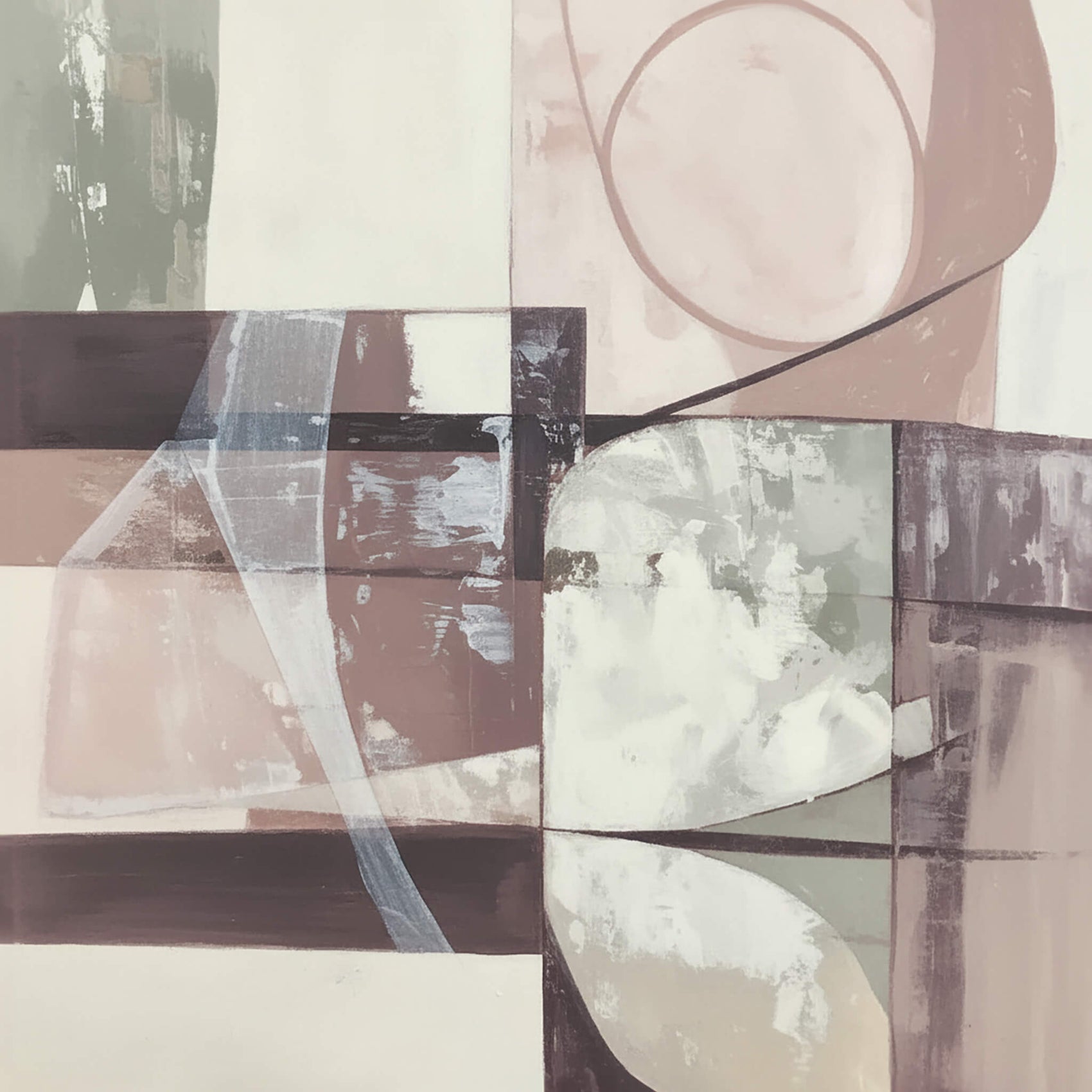 'Blush Alignment' Canvas Print, 82 × 82cm