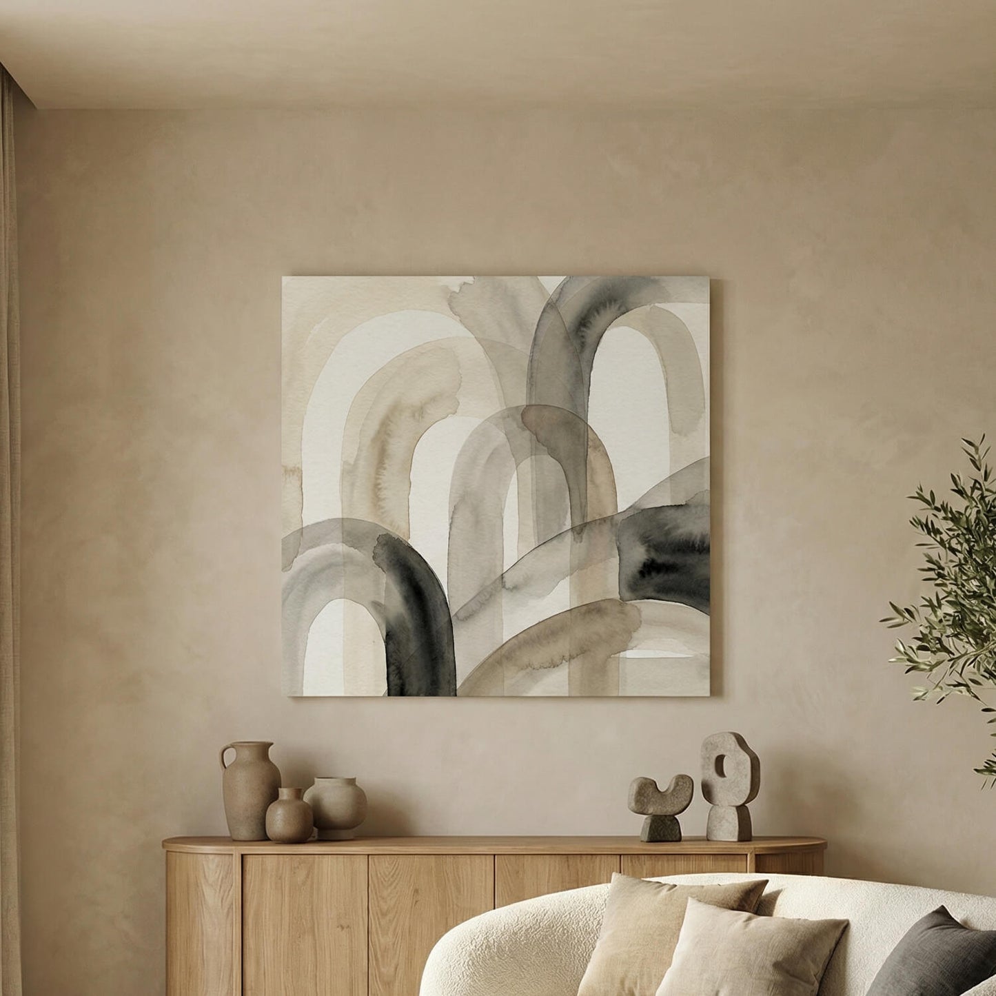 'Earthbound Arches' Canvas Print, 82 × 82cm