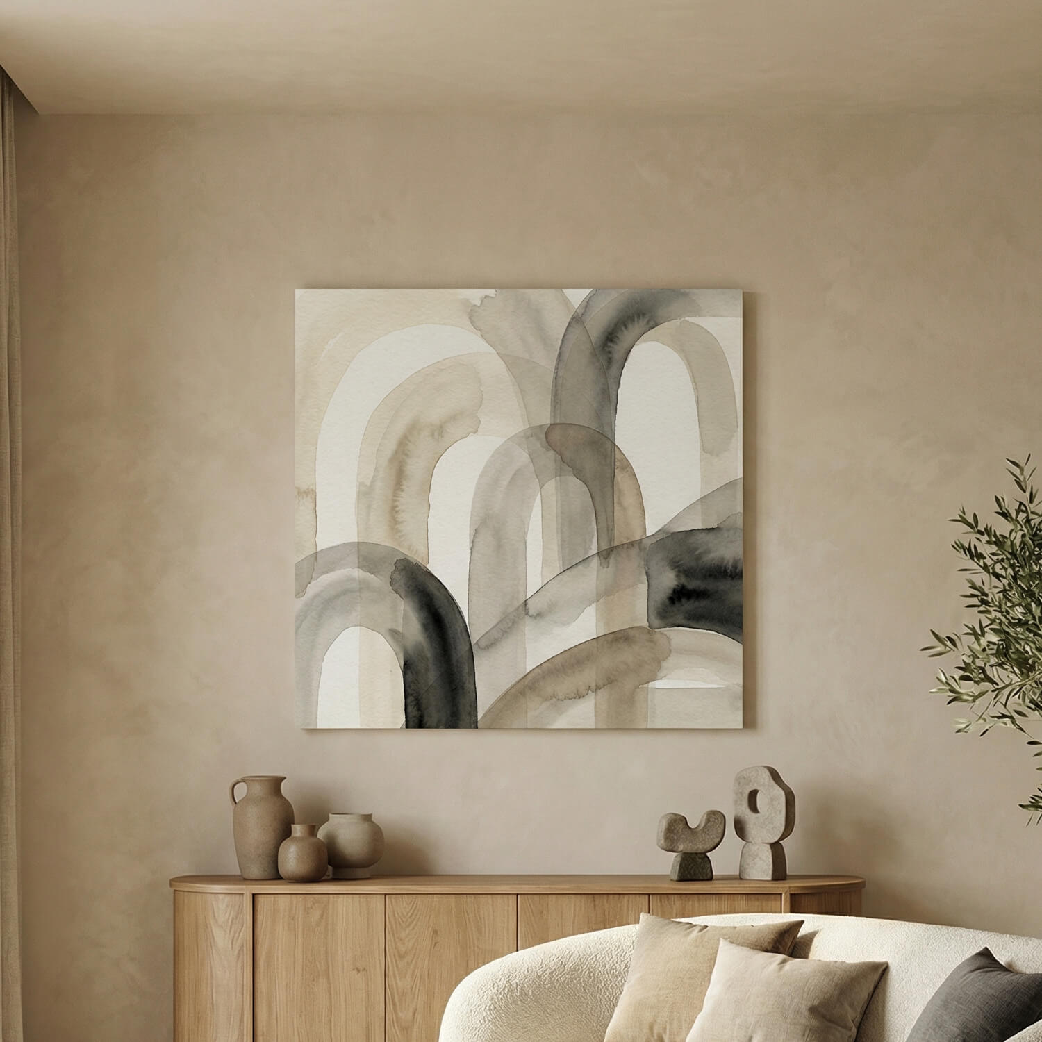 'Earthbound Arches' Canvas Print, 82 × 82cm