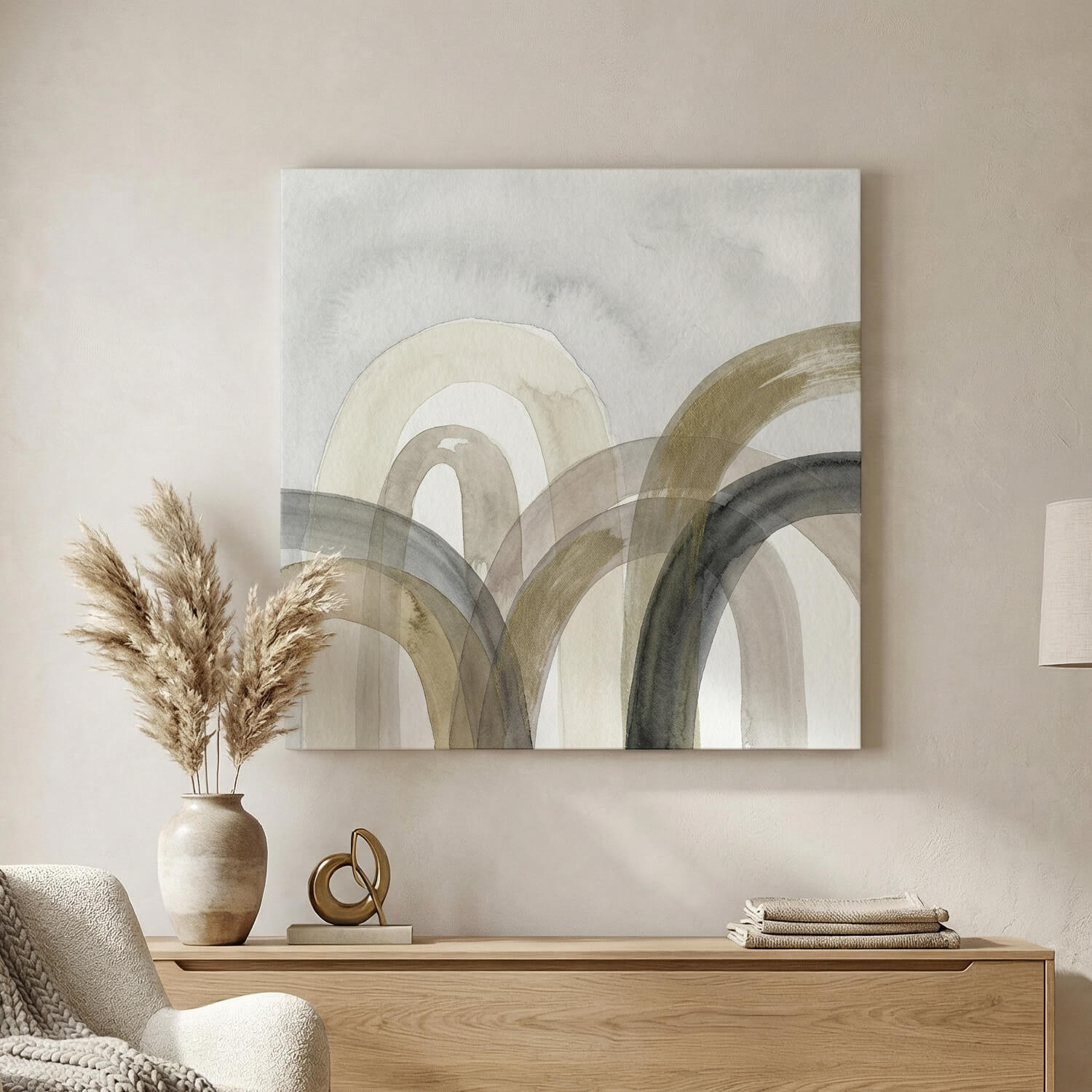 'Sandstone Sweep' Canvas Print, 82 × 82cm