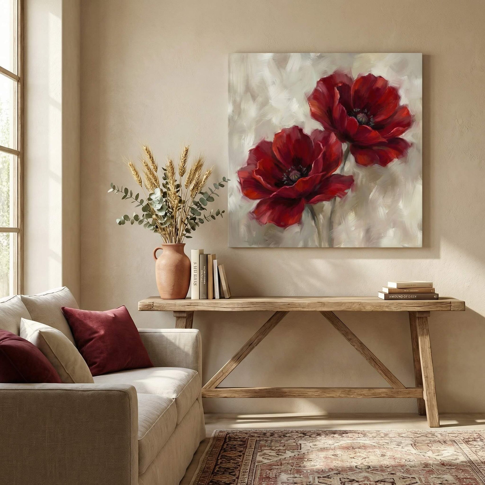 'Bold in Bloom' Canvas Print, 82 × 82cm