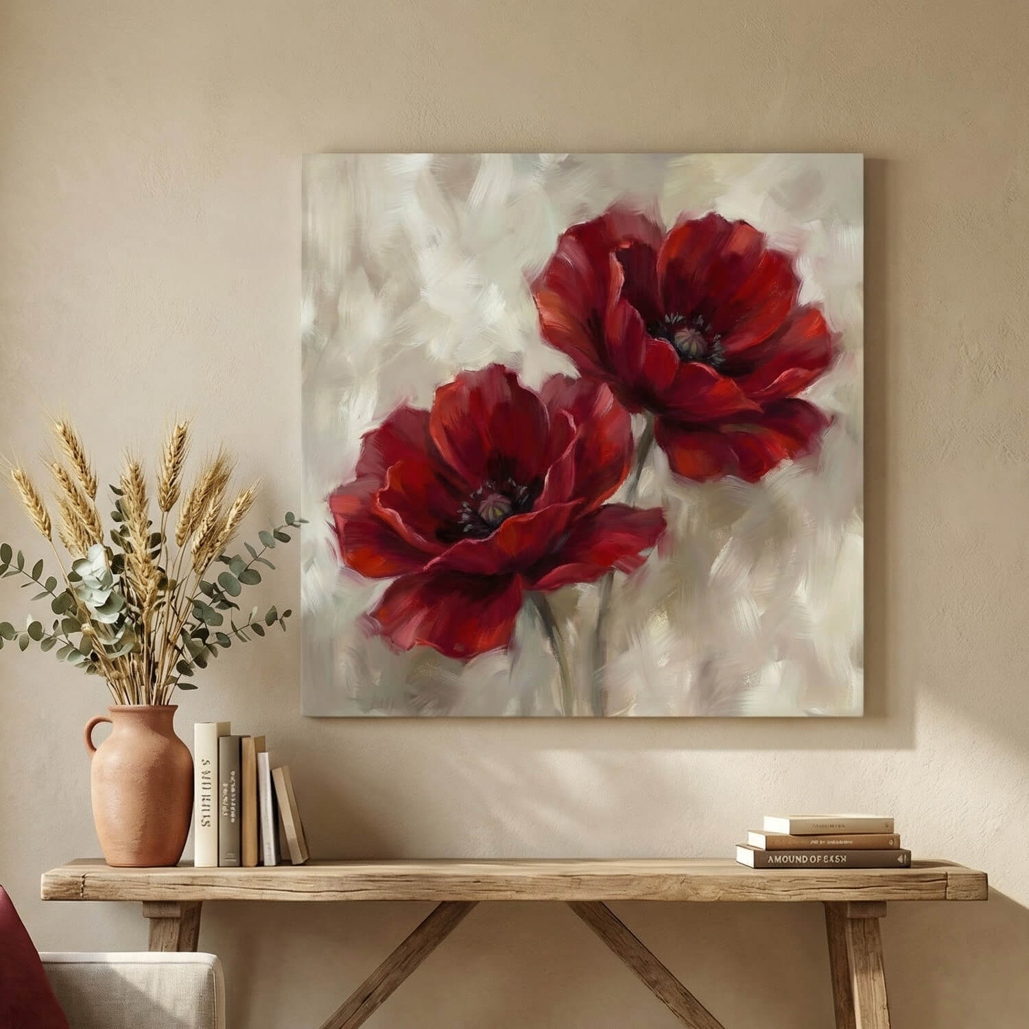 'Bold in Bloom' Canvas Print, 82 × 82cm