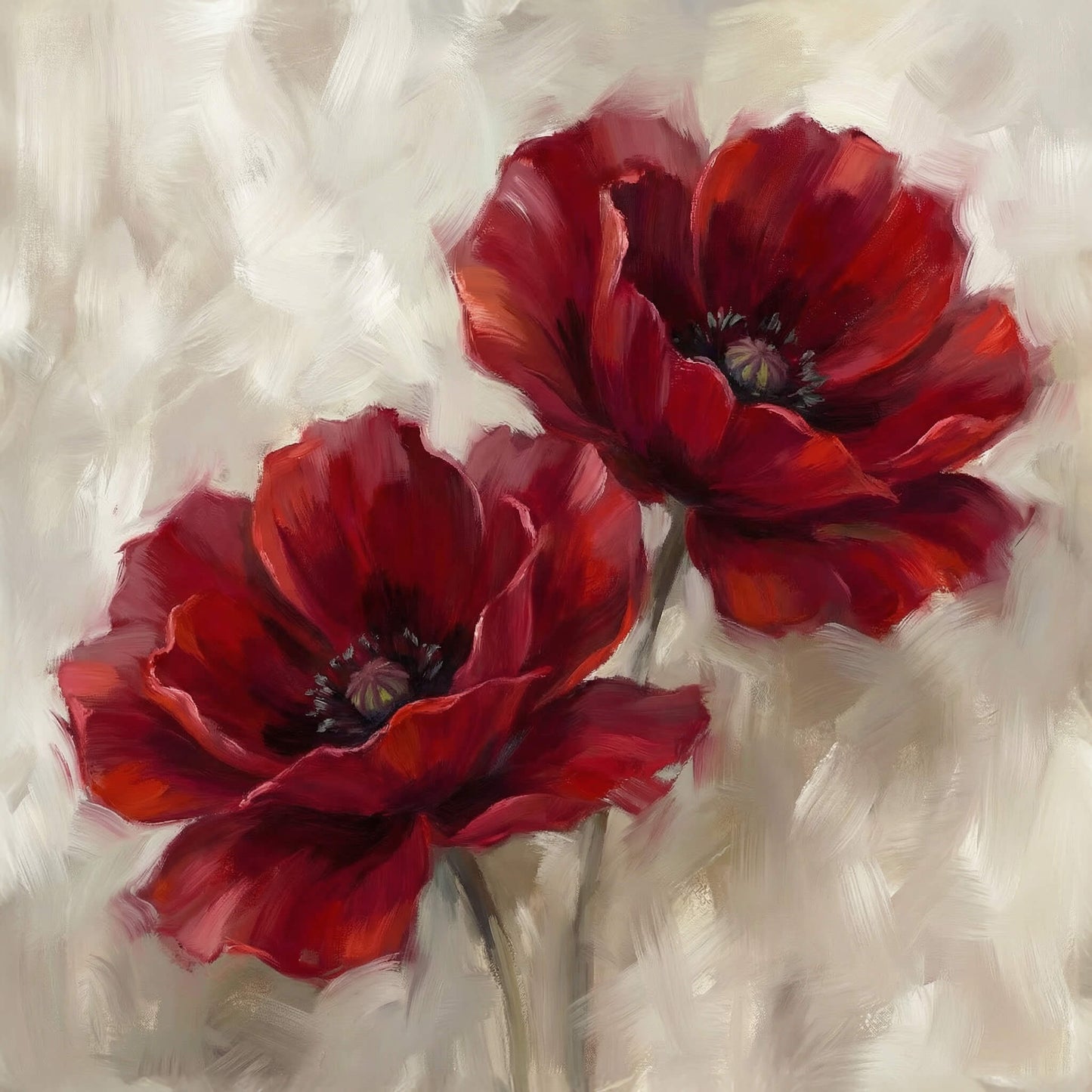 'Bold in Bloom' Canvas Print, 82 × 82cm