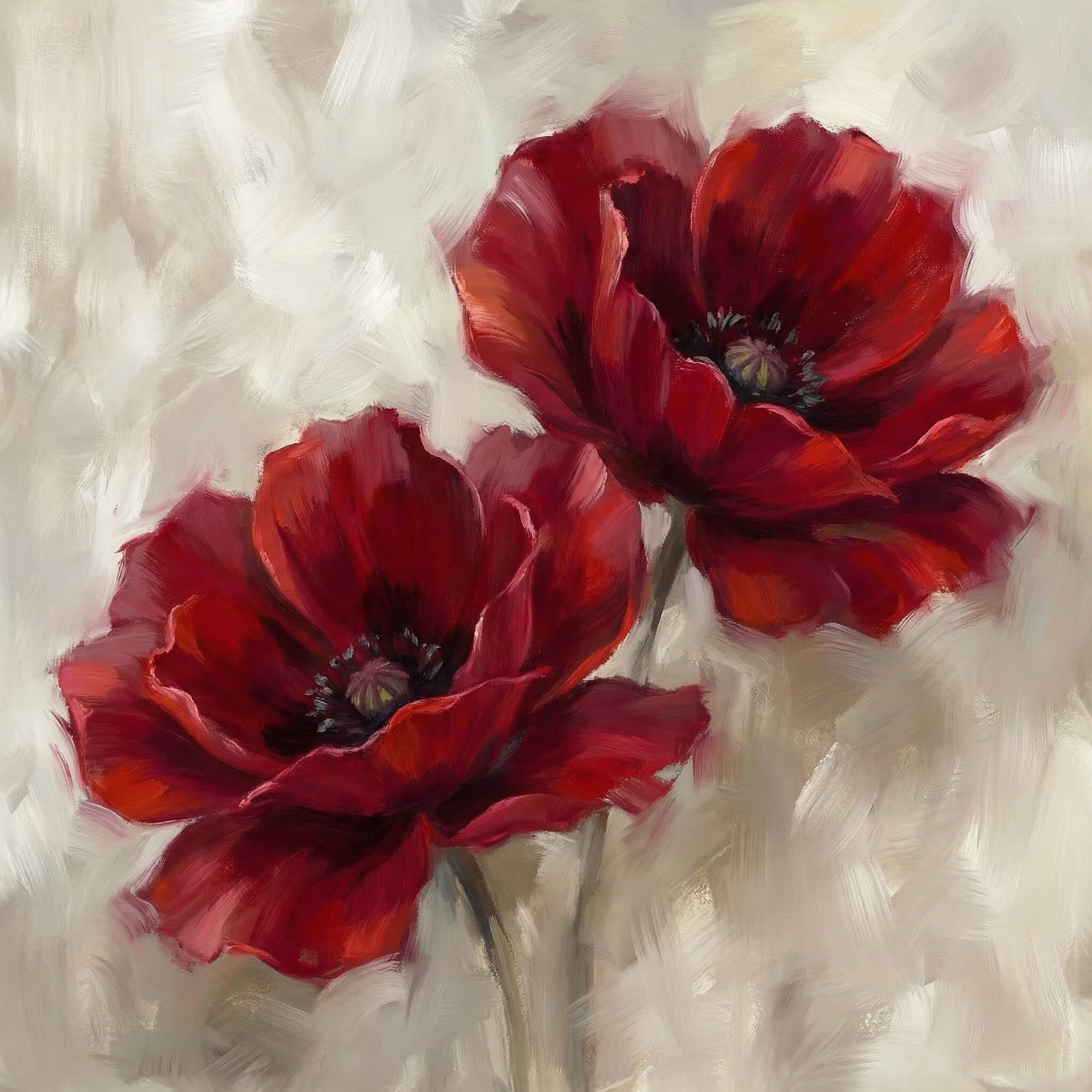 'Bold in Bloom' Canvas Print, 82 × 82cm