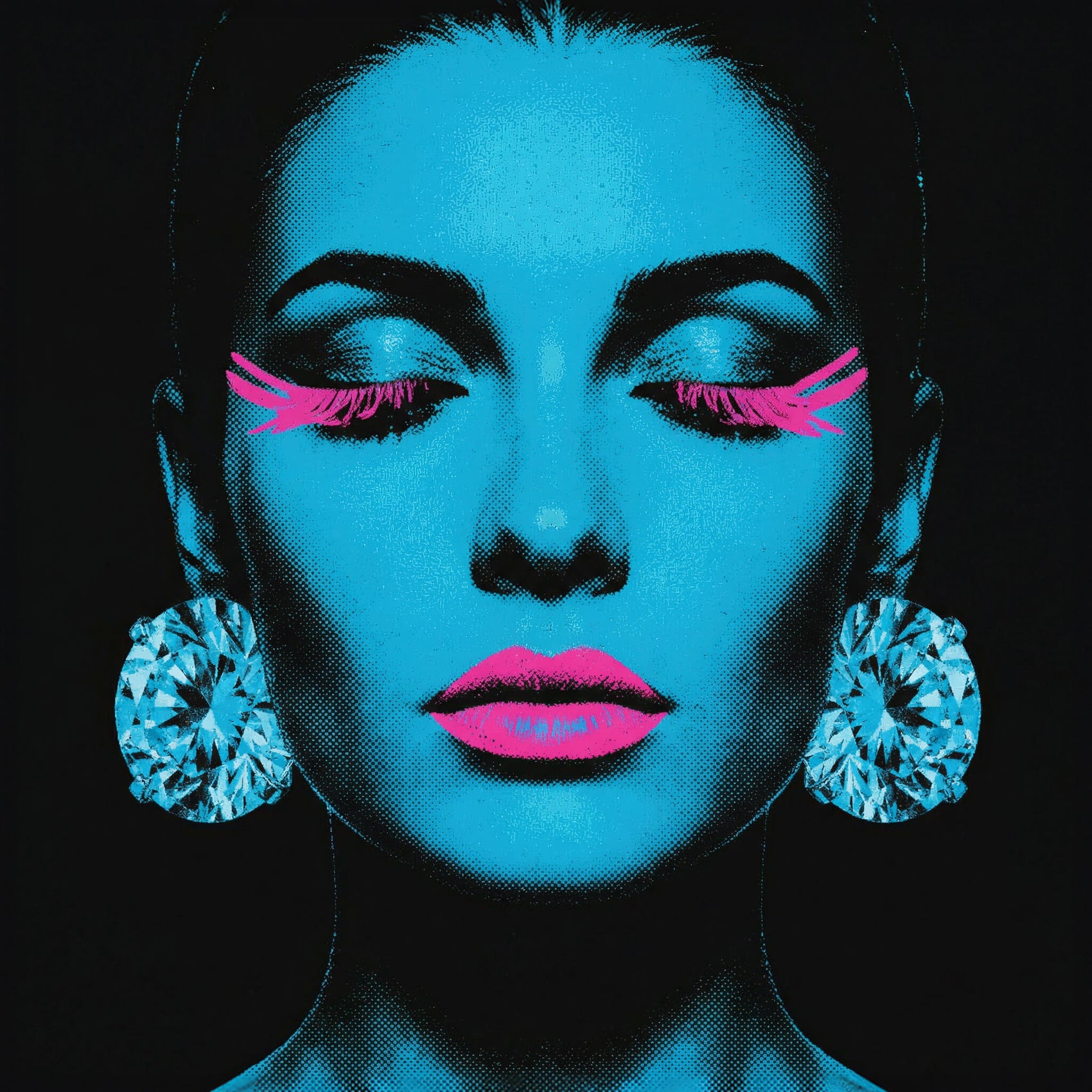 'The Midnight Icon' Canvas Print, 82 × 82cm