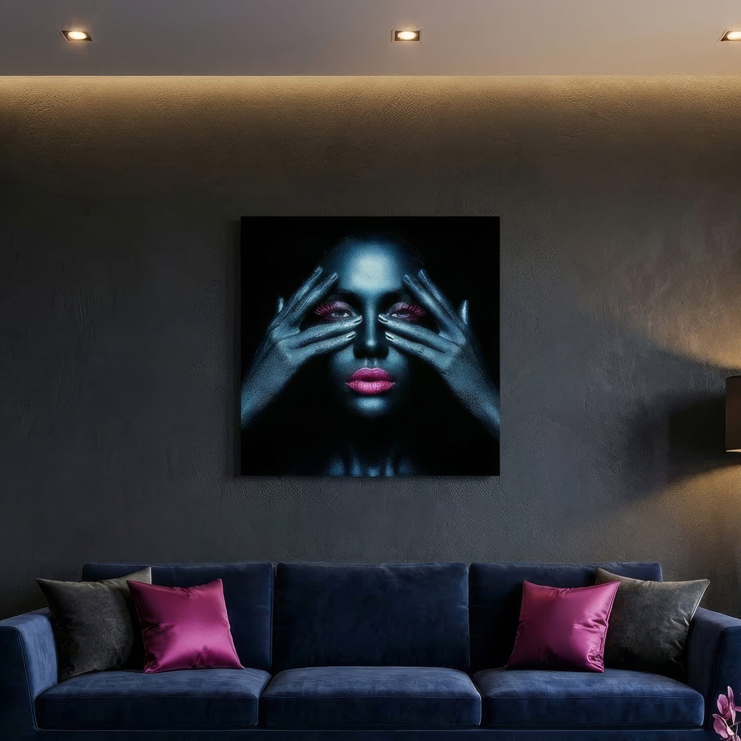 'Glow in the Dark' Canvas Print, 82 × 82cm