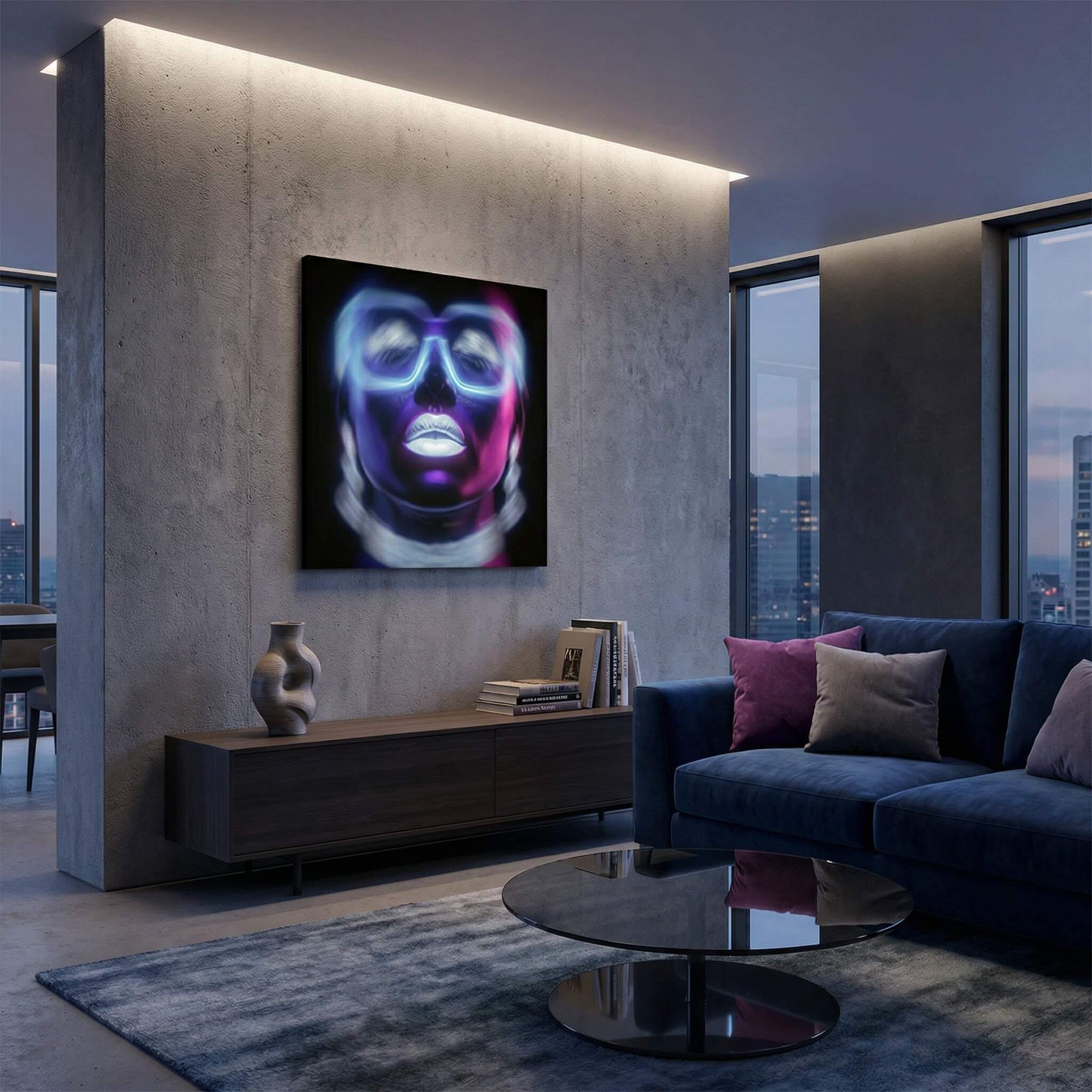 'Night Vision' Canvas Print, 82 × 82cm