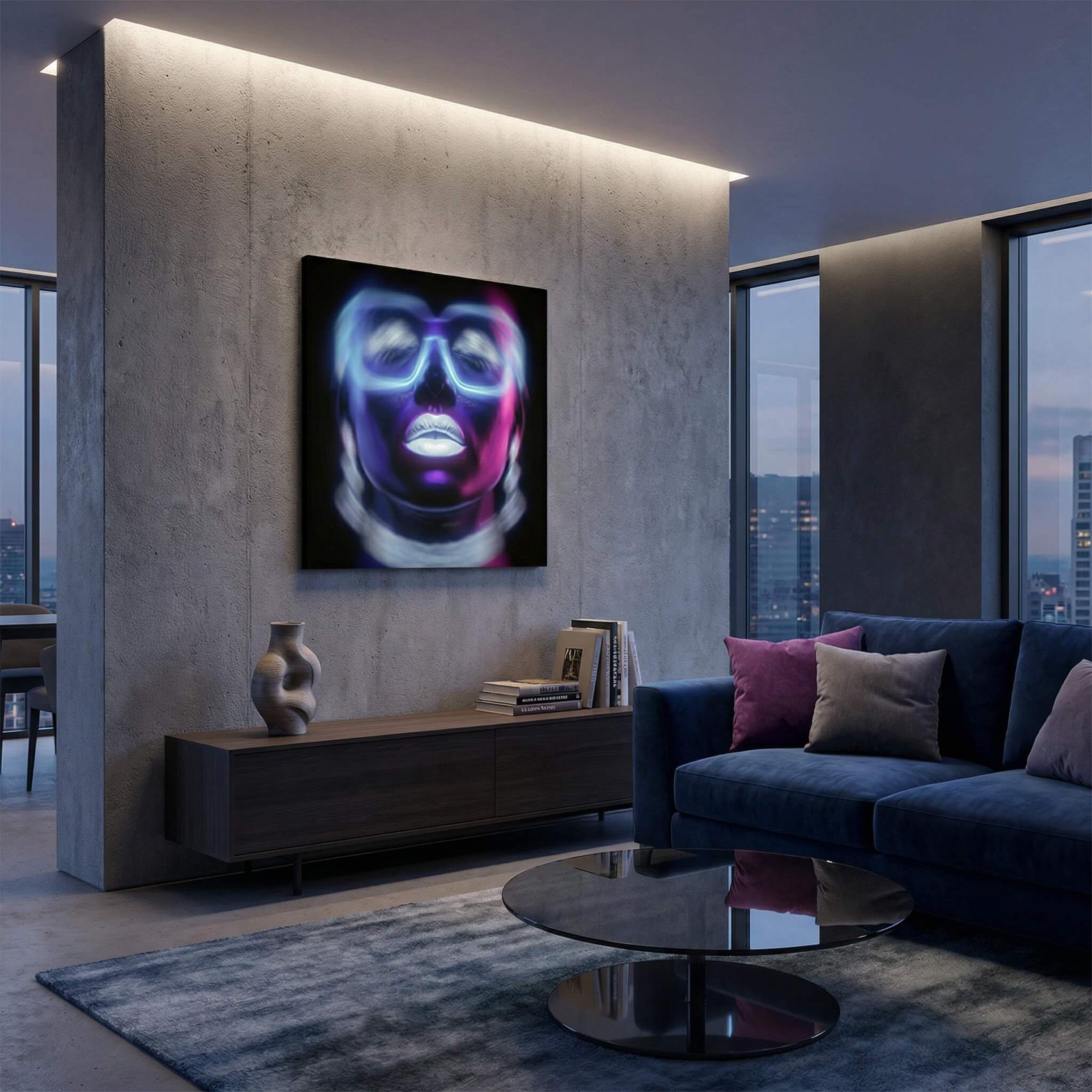 'Night Vision' Canvas Print, 82 × 82cm