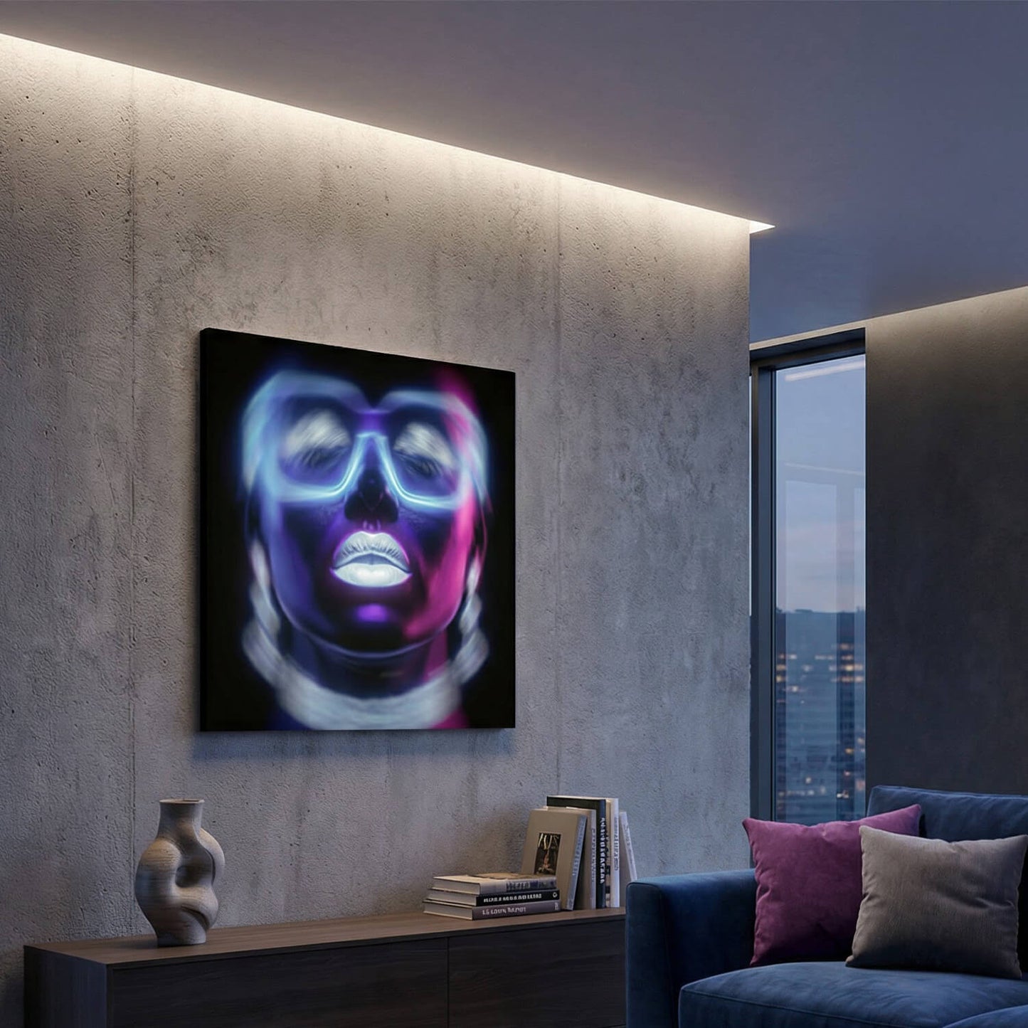 'Night Vision' Canvas Print, 82 × 82cm