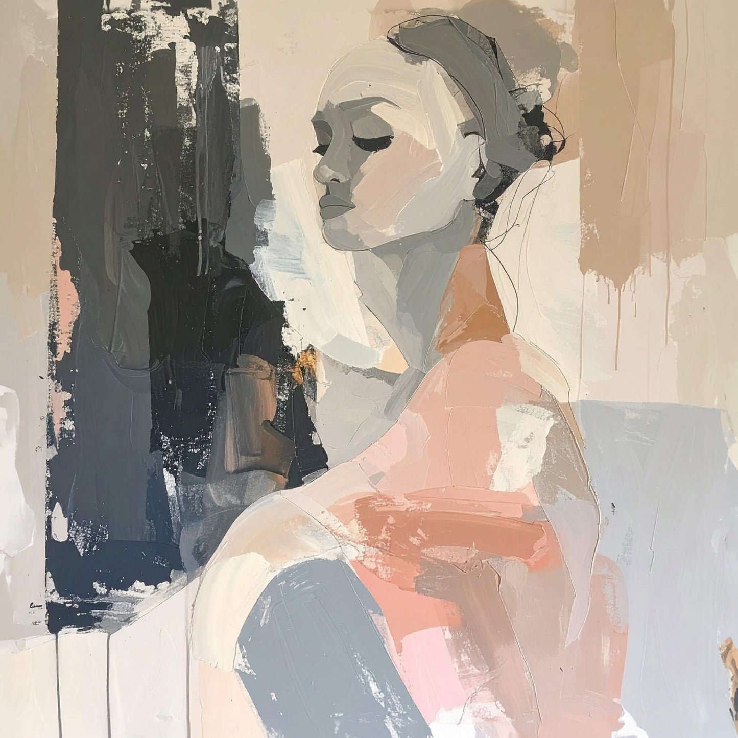 'The Calm Within' Canvas Print, 82 × 82cm