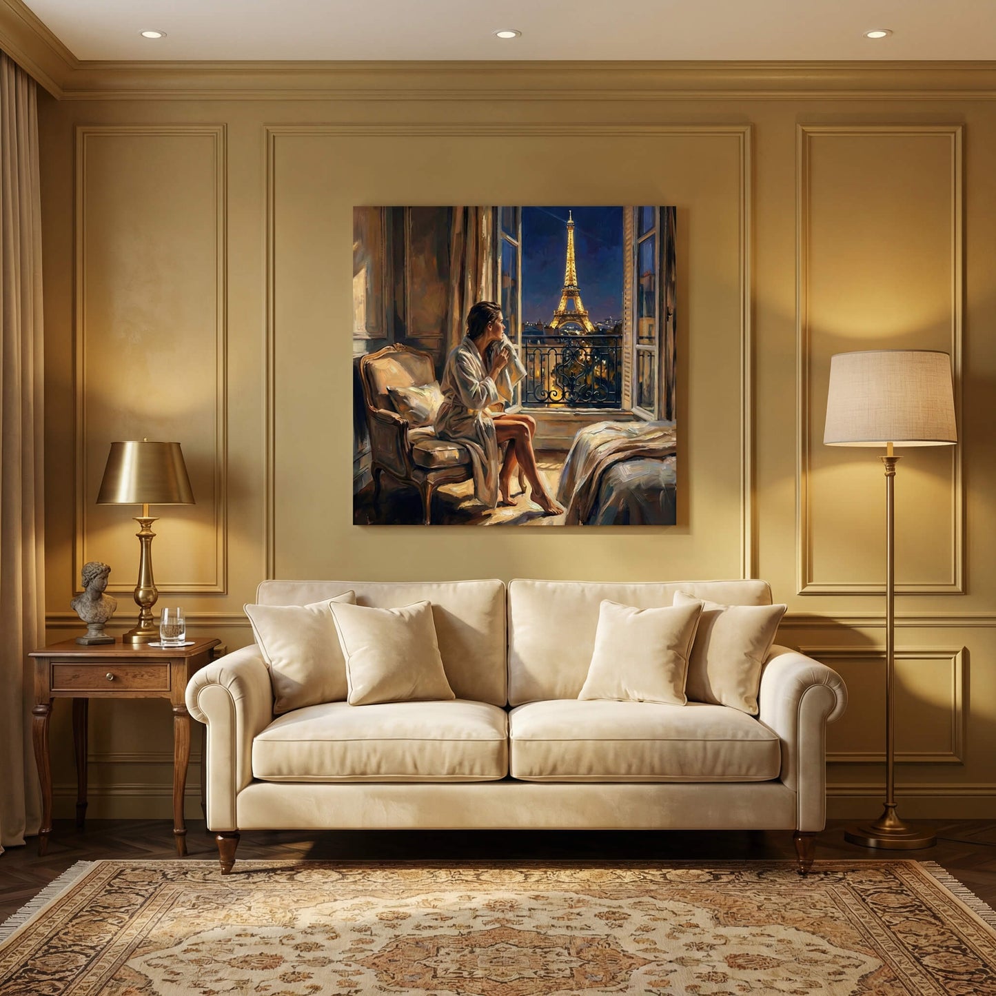 'Evening in Paris' Canvas Print, 82 × 82cm