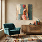 'Coral Muse' Canvas Print, 82 × 82cm