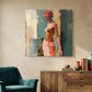 'Coral Muse' Canvas Print, 82 × 82cm