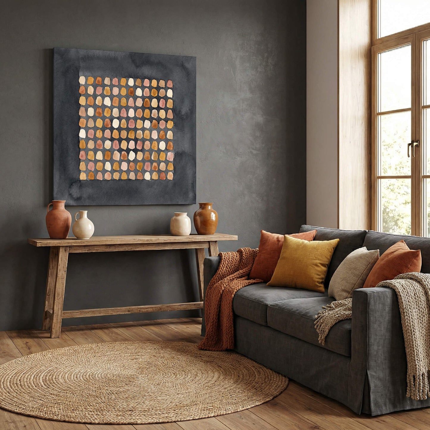'Dusk Arrangement' Canvas Print, 82 × 82cm