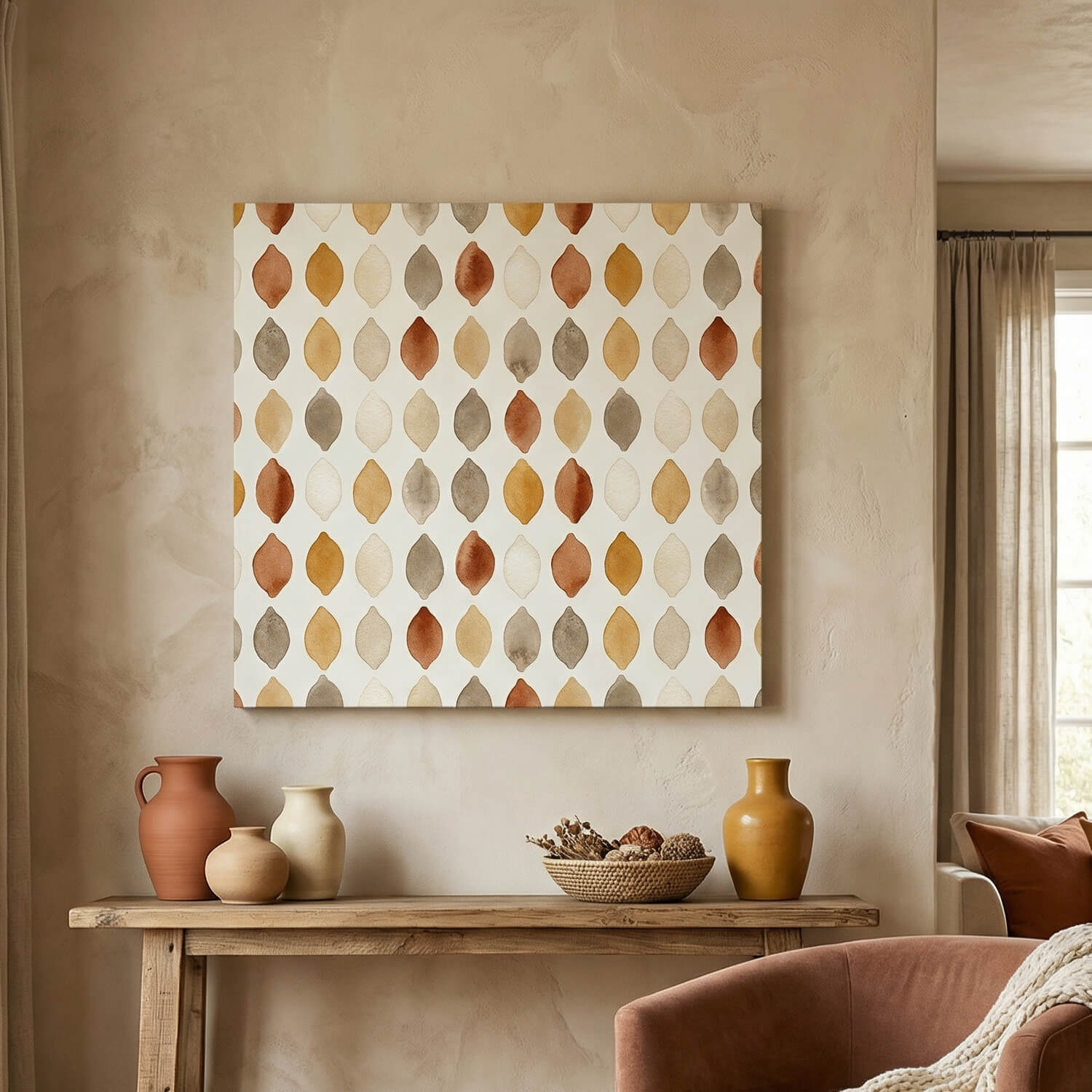 'Sunlit Leaves' Canvas Print, 82 × 82cm