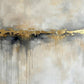 'Horizon Shimmer' Hand Gilded Canvas Print, 82 × 82cm