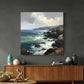 'Clifftop Breeze' Canvas Print, 82 × 82cm