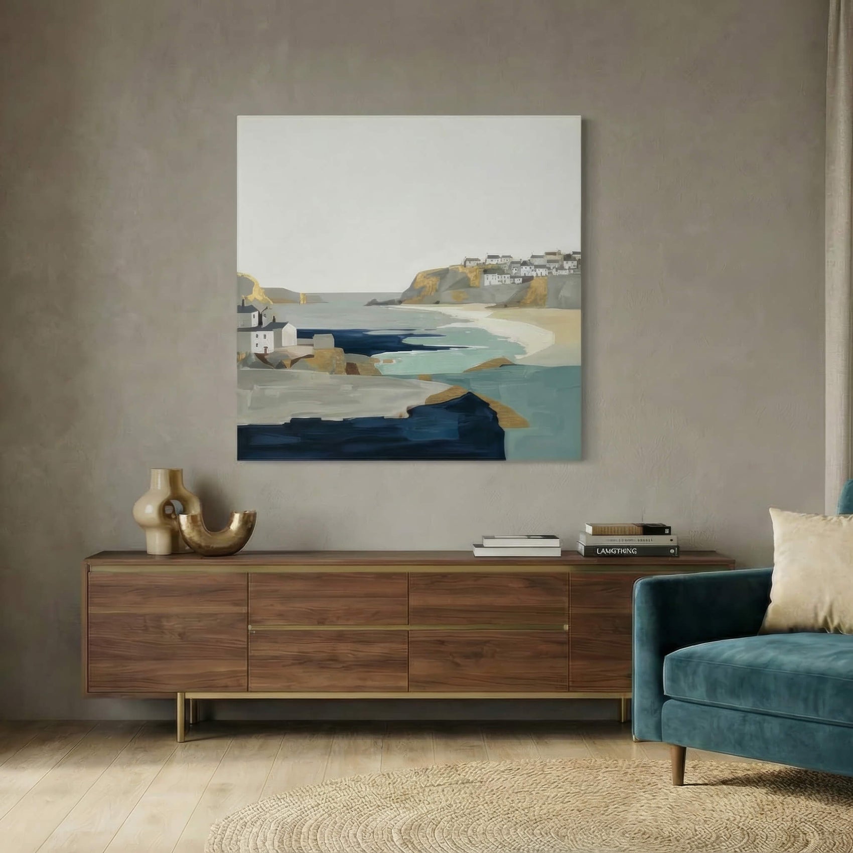 'Edge of the Bay' Canvas Print, 82 × 82cm