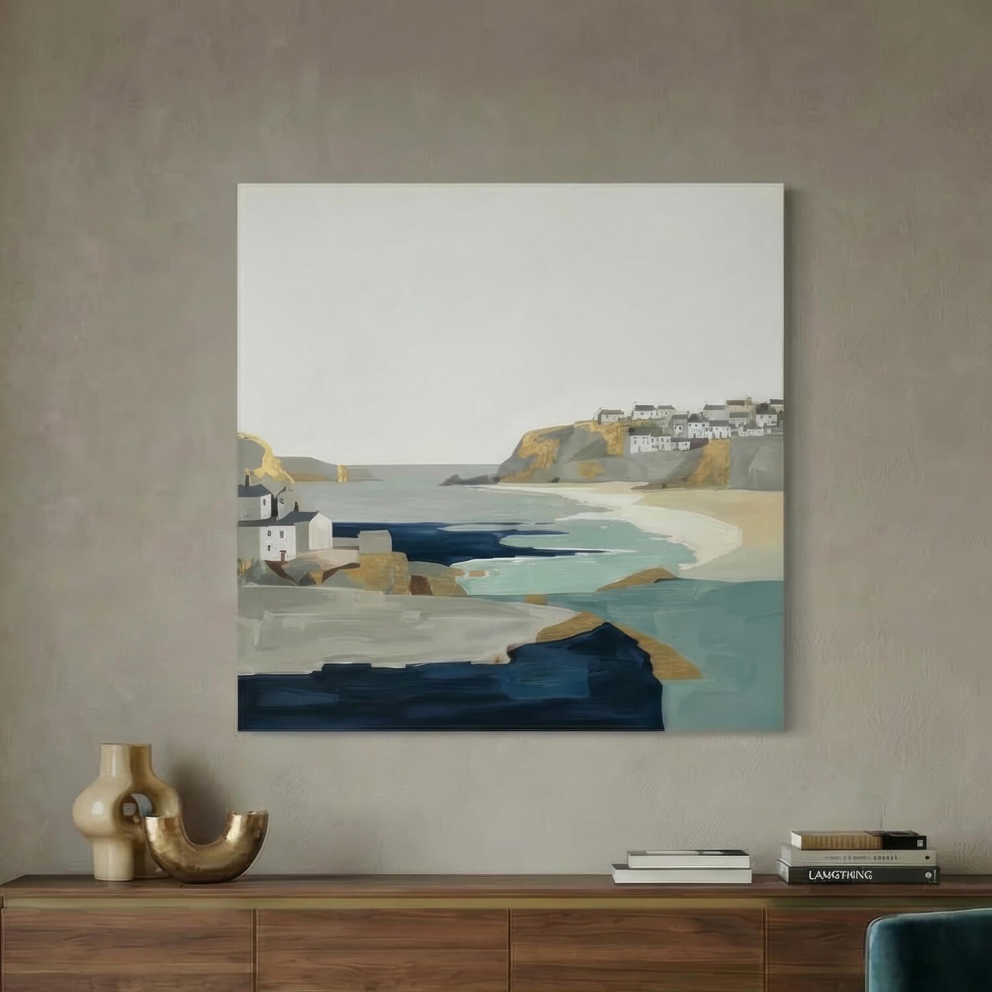 'Edge of the Bay' Canvas Print, 82 × 82cm
