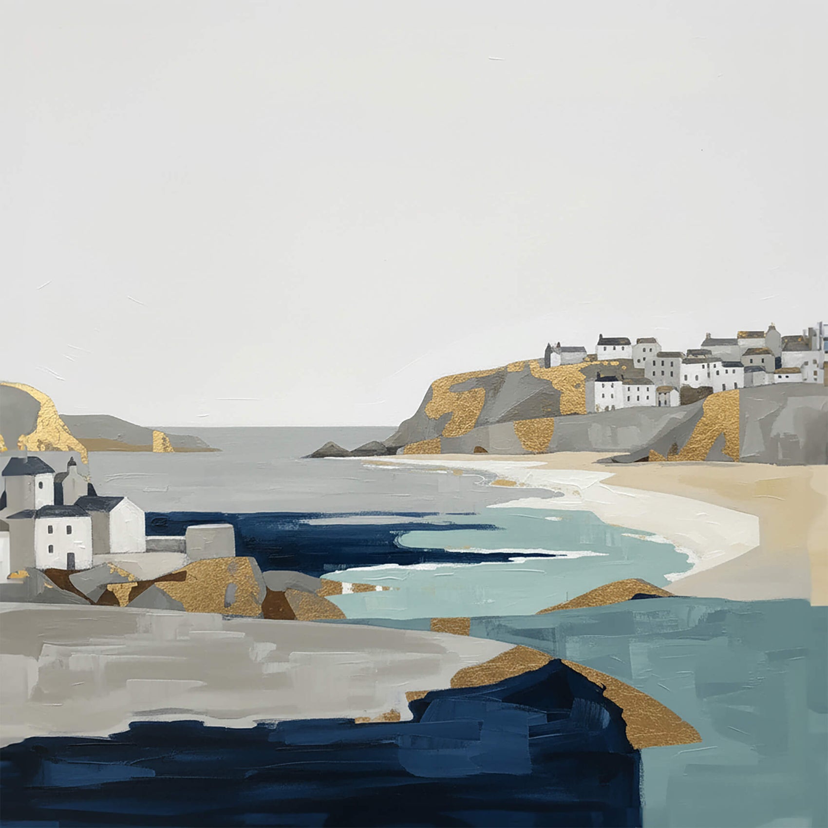 'Edge of the Bay' Canvas Print, 82 × 82cm
