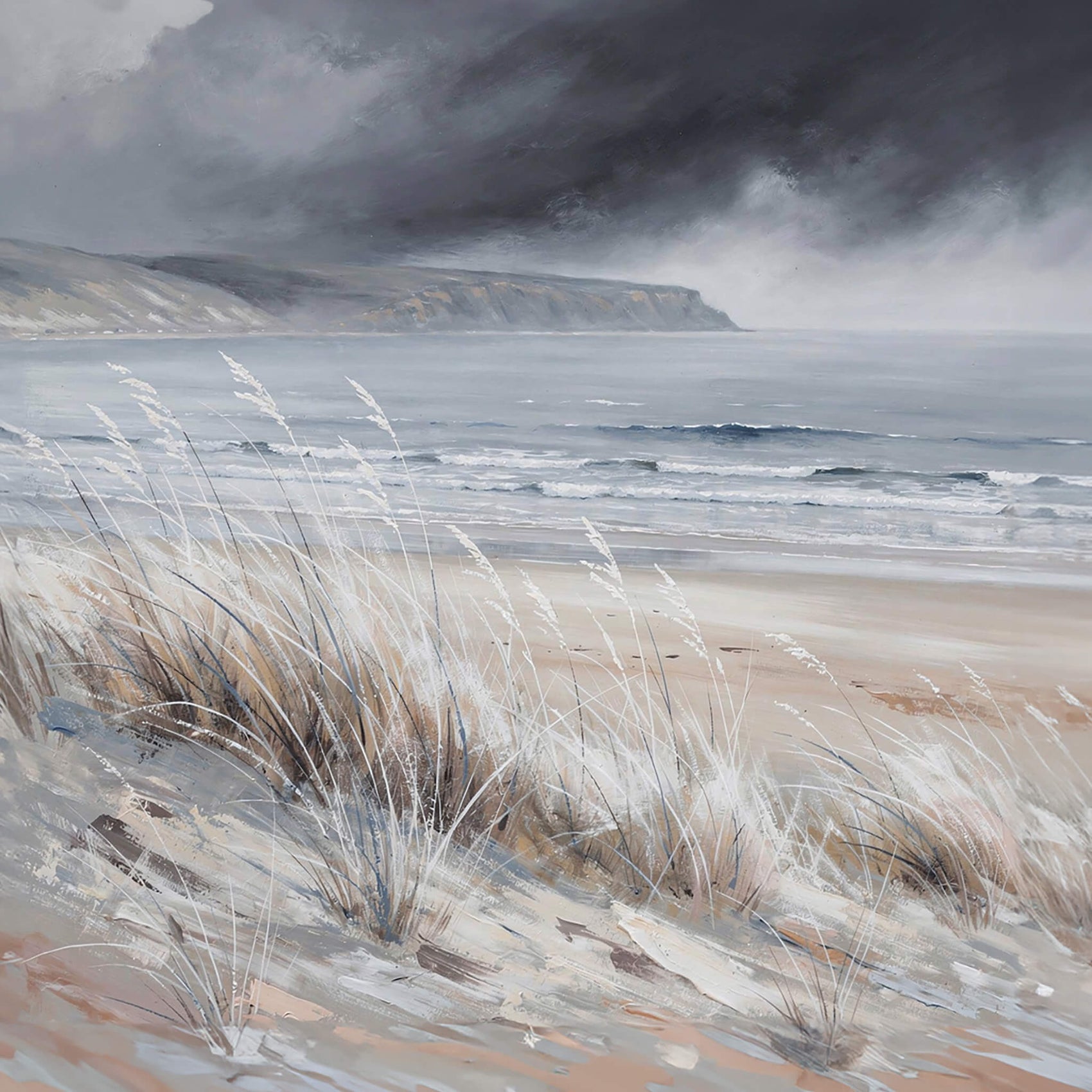 'Whispering Dunes' Canvas Print, 82 × 82cm
