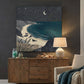 'Seals by Starlight' Canvas Print, 82 × 82cm