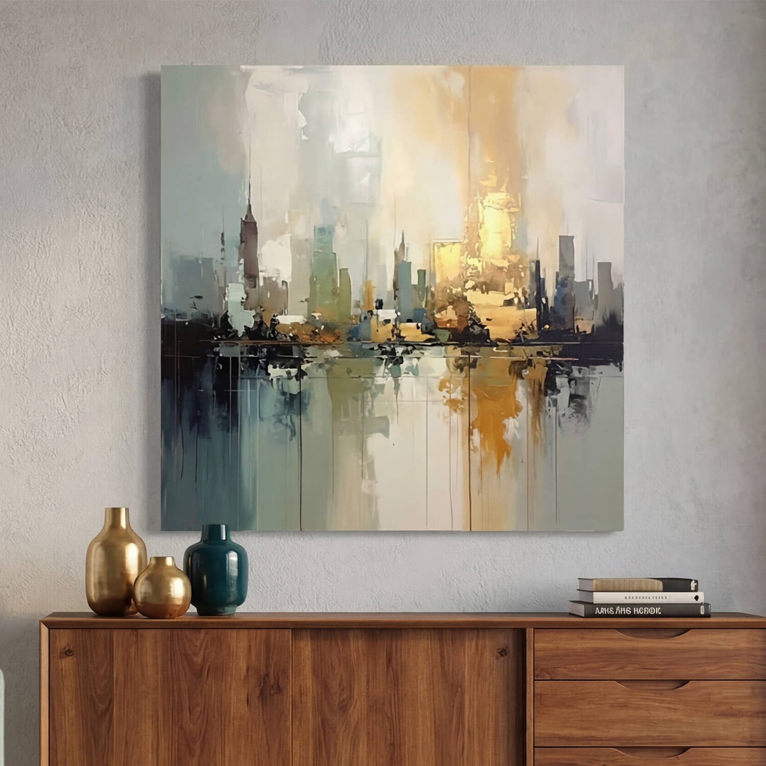 'Urban Glow' Canvas Print, 82 × 82cm