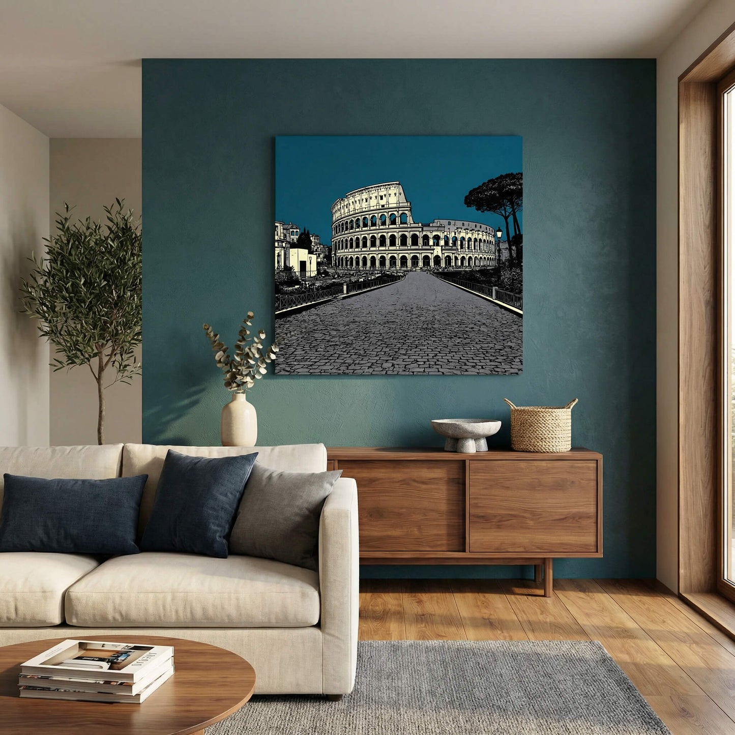 'Empire Path' Canvas Print, 82 × 82cm