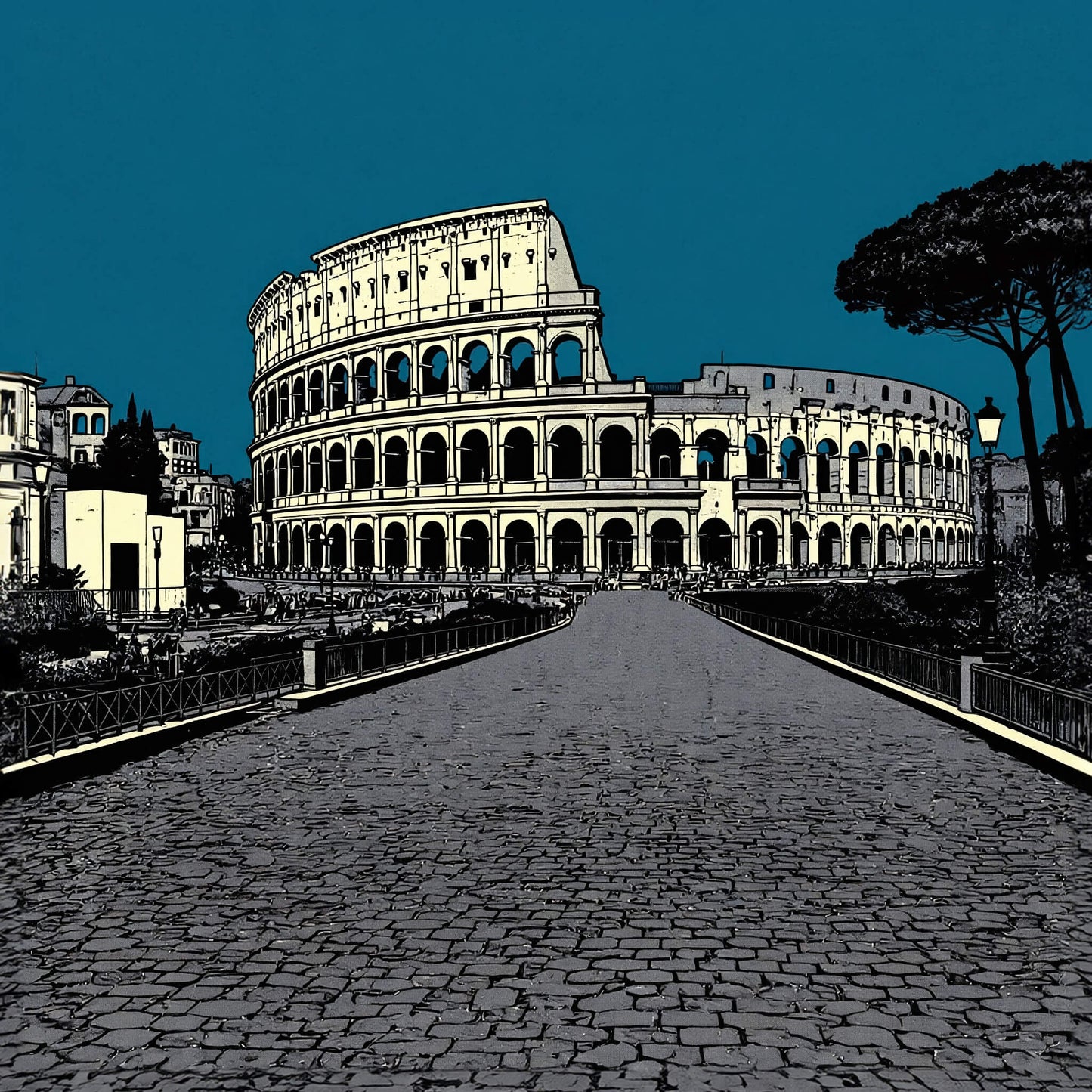 'Empire Path' Canvas Print, 82 × 82cm
