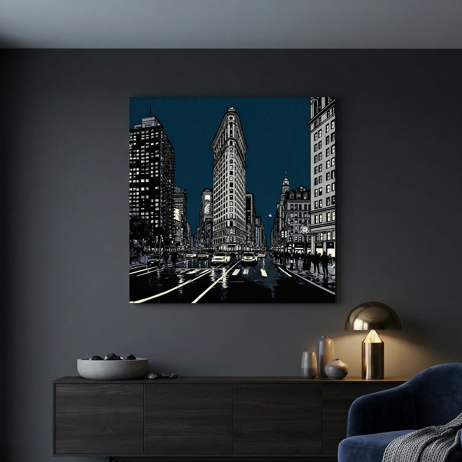'The Flatiron View' Canvas Print, 82 × 82cm