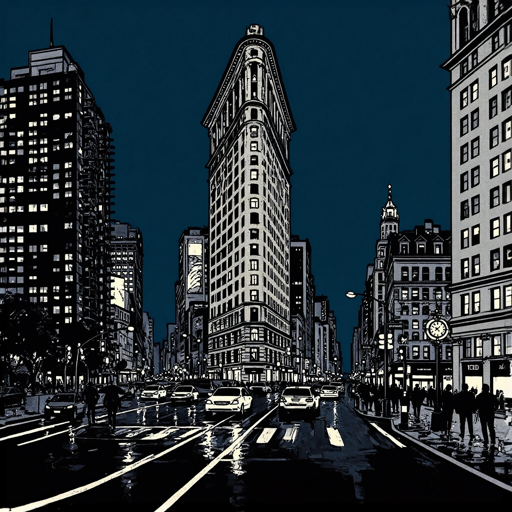 'The Flatiron View' Canvas Print, 82 × 82cm