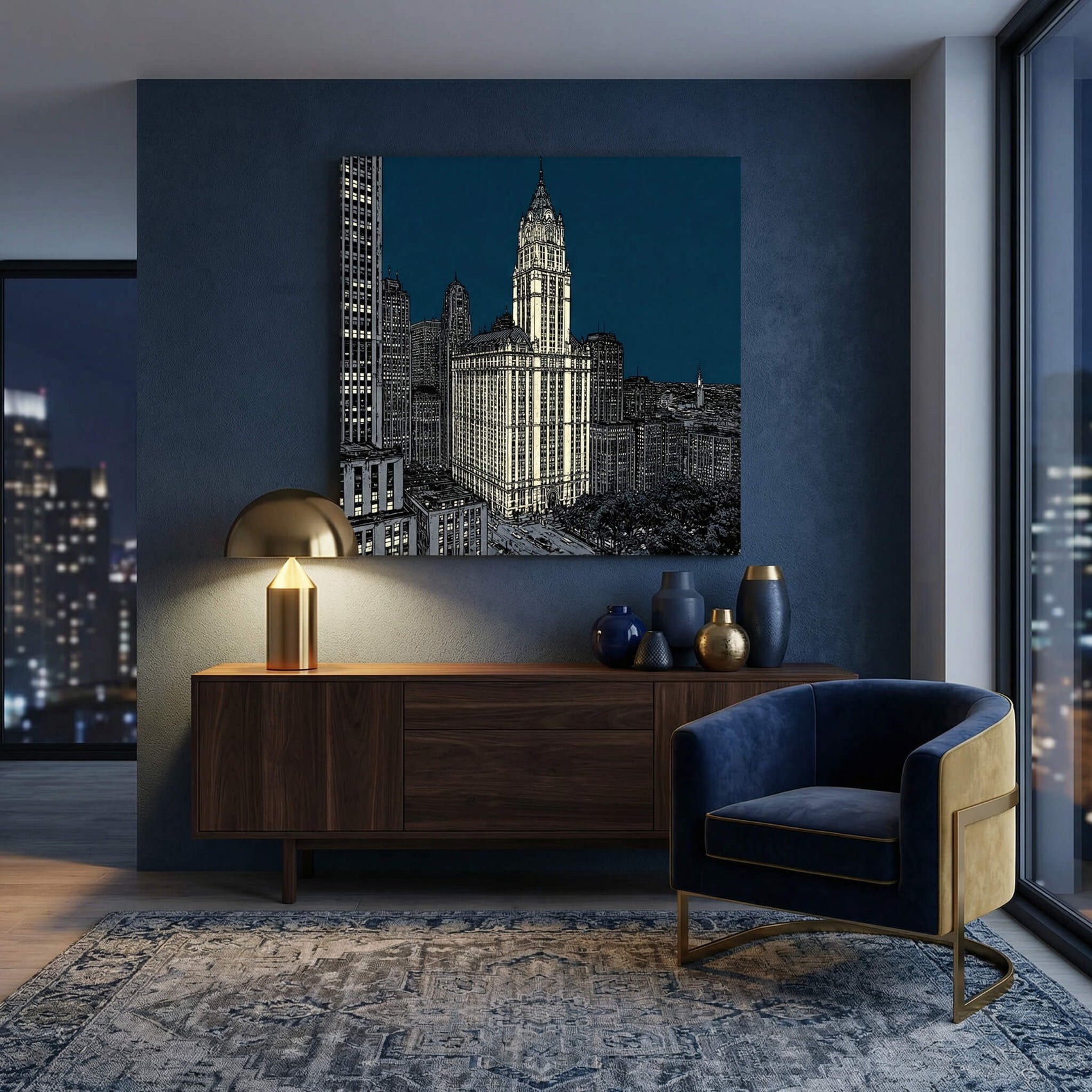 'Metropolitan Icon' Canvas Print, 82 × 82cm