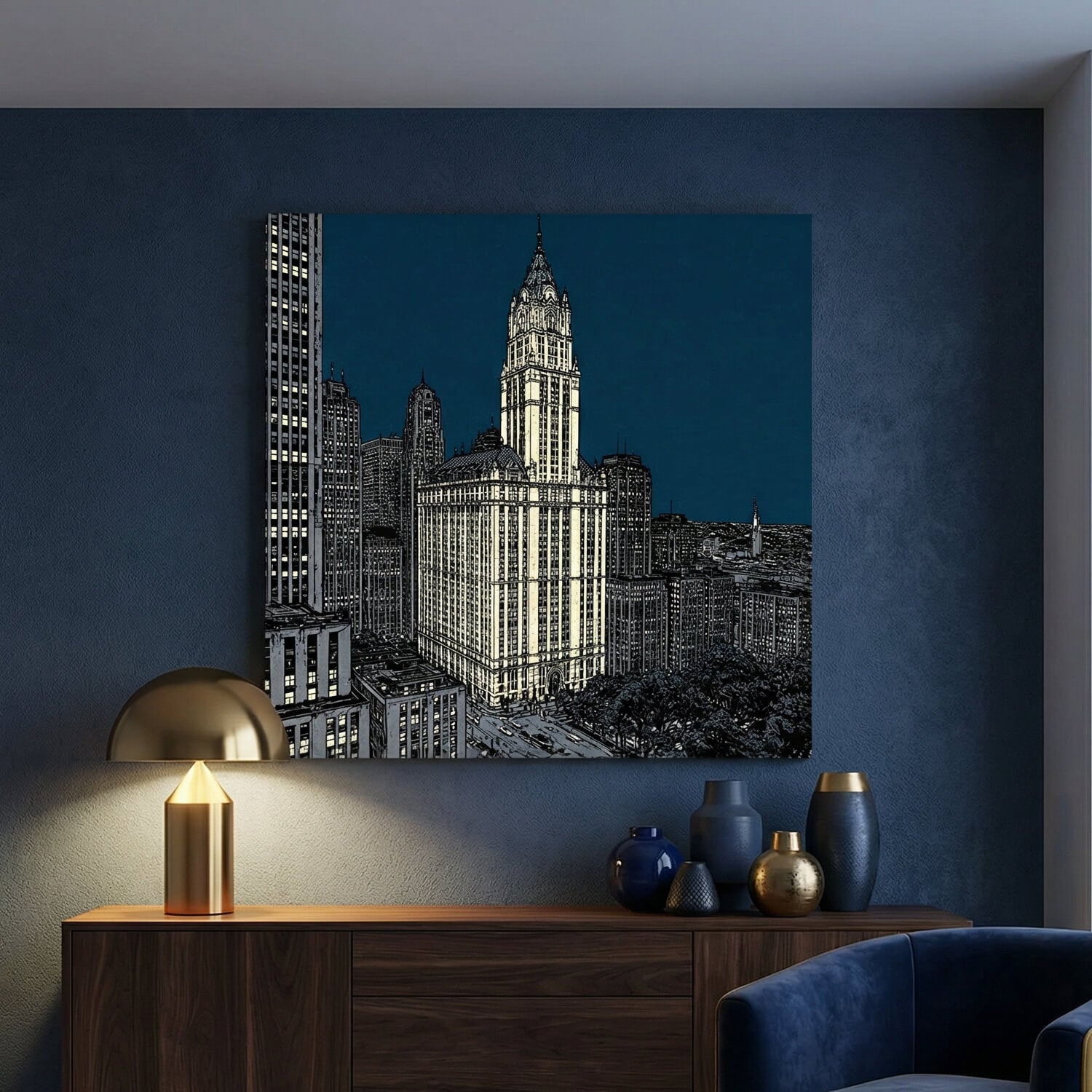 'Metropolitan Icon' Canvas Print, 82 × 82cm