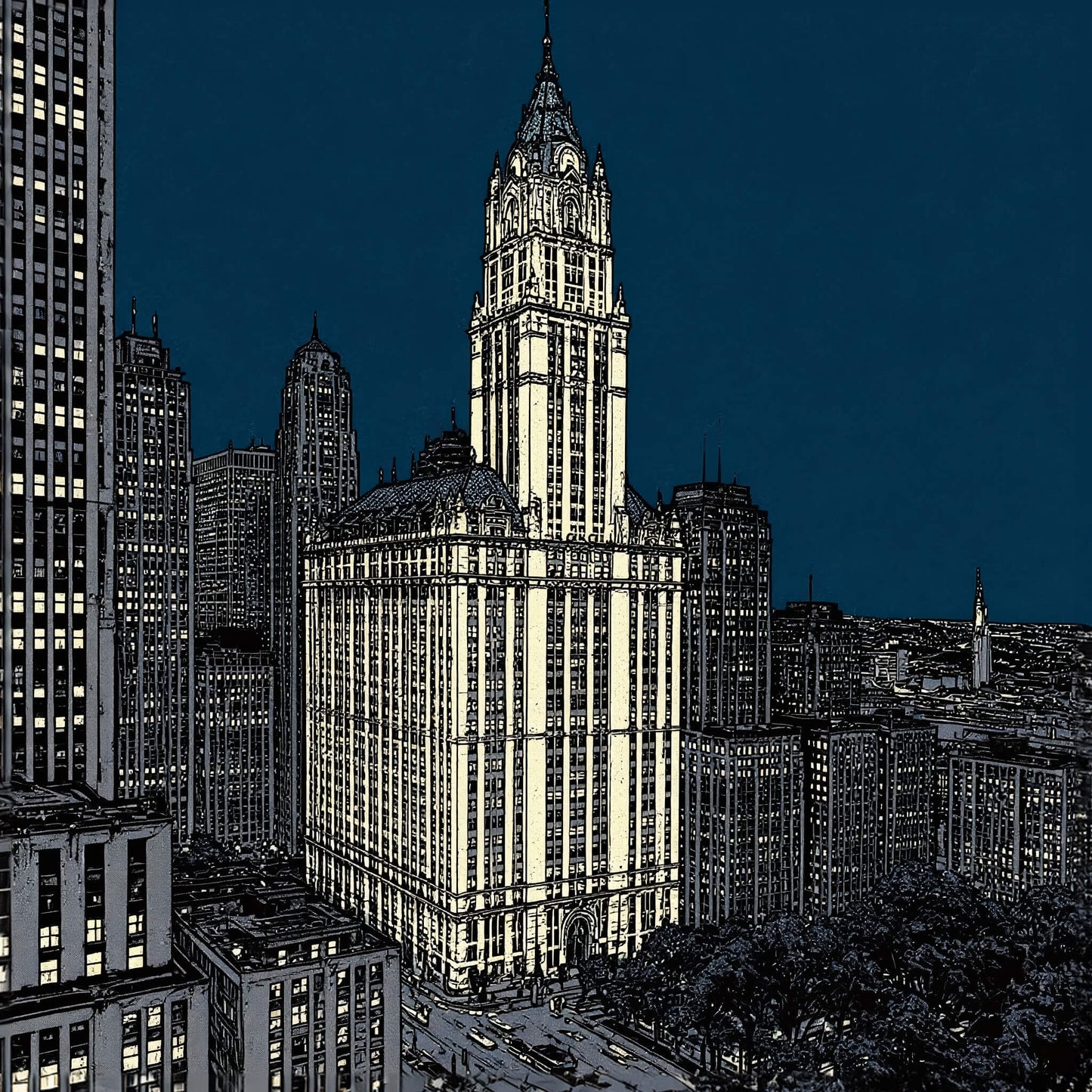 'Metropolitan Icon' Canvas Print, 82 × 82cm