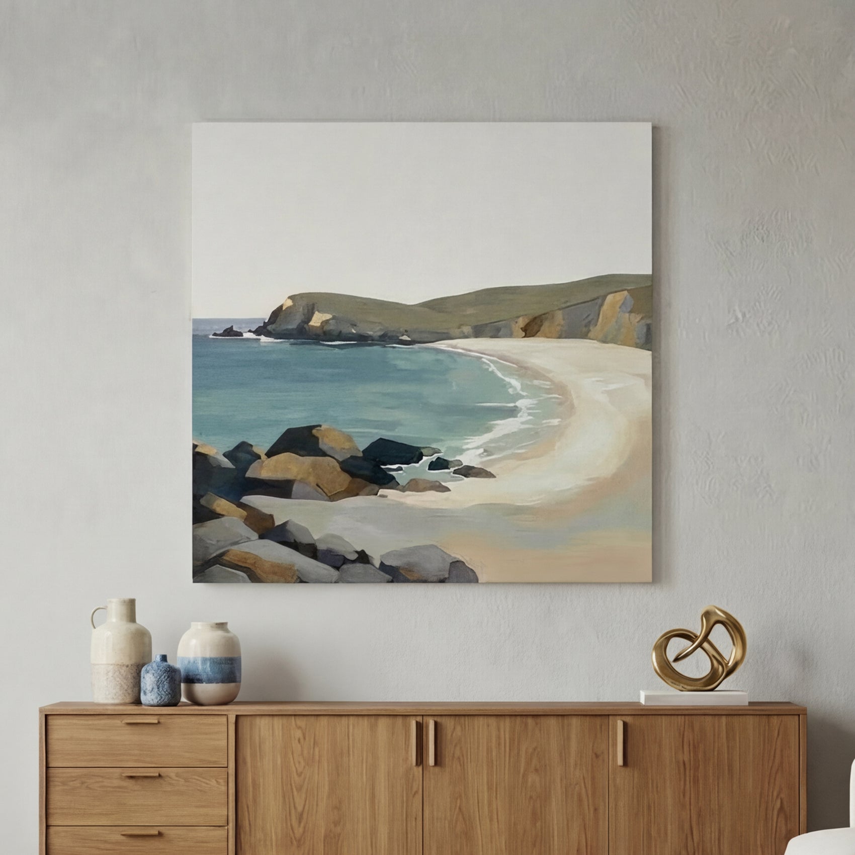'Still Water, Far West' Canvas Print, 82 × 82cm